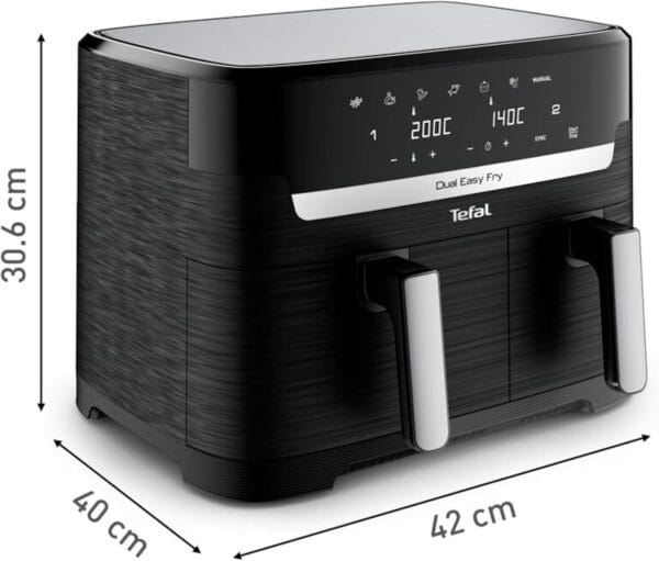 Tefal EY9018 dviejų skyrių karšto oro gruzdintuvė - Image 6