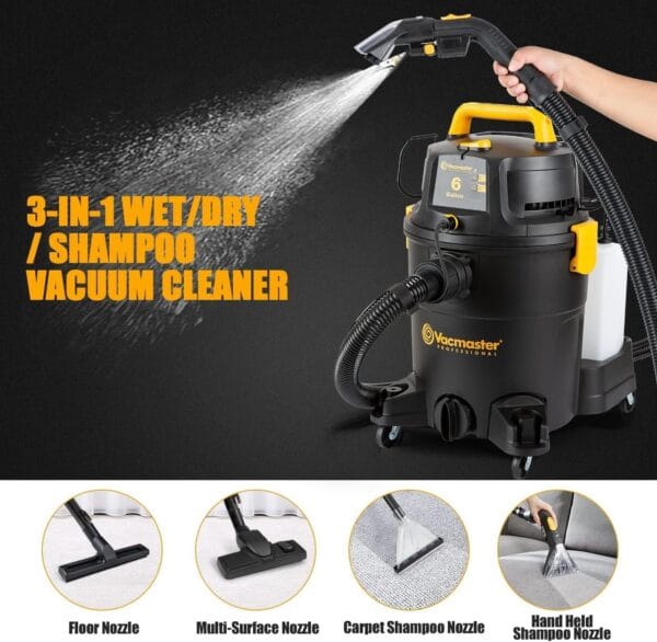 Vacmaster VK1323PFR – šlapio/sauso valymo ir plovimo siurblys - Image 2
