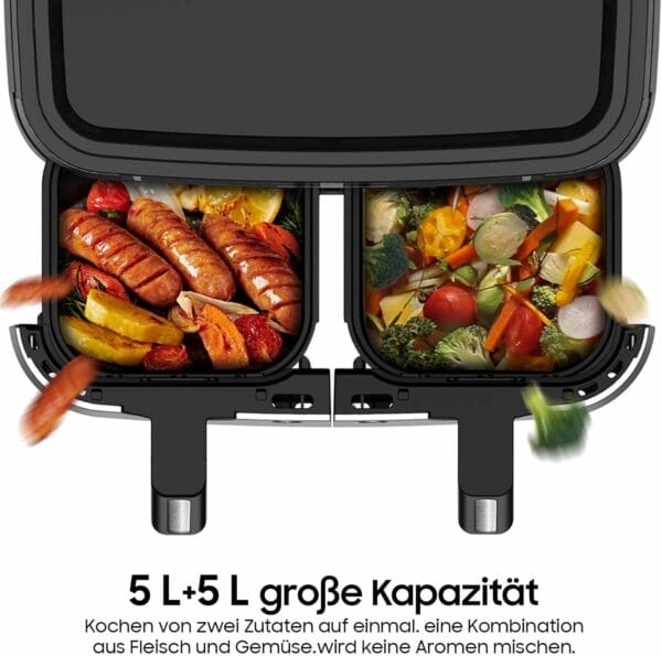 Iceagle 9L dviejų kamerų karšto oro gruzdintuvė – 2600 W - Image 8