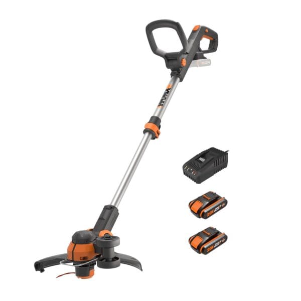 WORX WG163E.3 18V (20V MAX) akumuliatorinis trimeris – komplekte akumuliatoriai