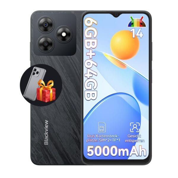 Blackview Wave 8C – 6GB+64GB, 5000mAh, 6.56" HD+, 13MP+8MP, 4G