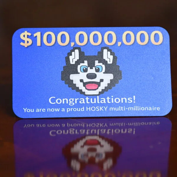 Hosky Tokken AR magnetukas su 100 milijonų Hosky tokenu viduje